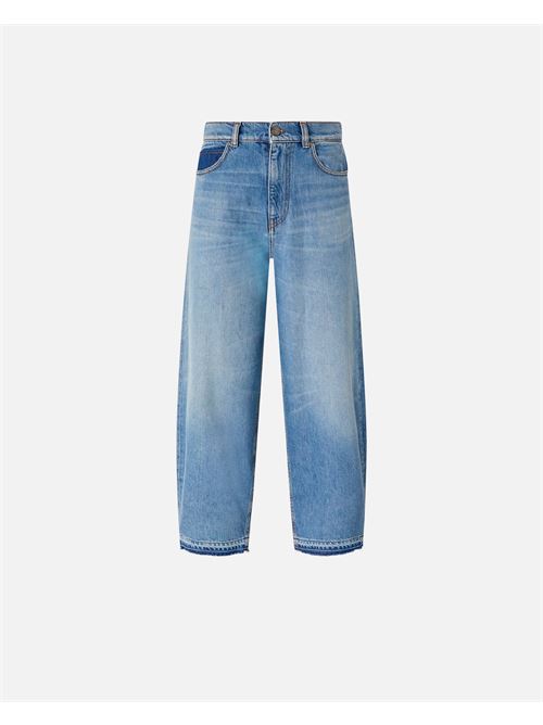 jeans balloon fit con scoloriture Pinko | 103857 A341PJF
